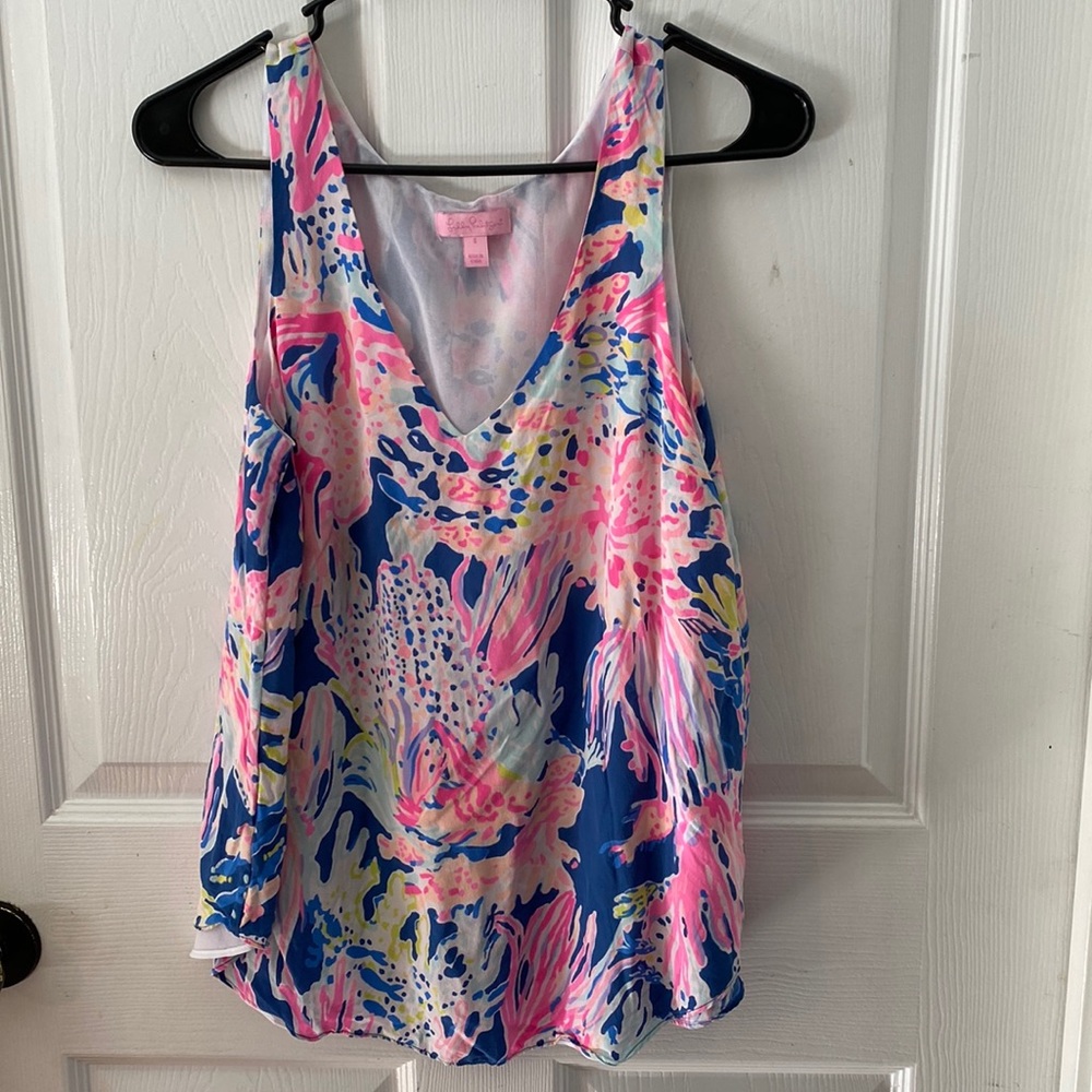 Lilly Pulitzer Small Silk Tank Top